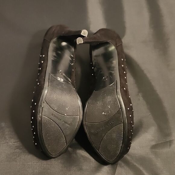 MARC FISHER JEWEL STUDDED EMBELLISHMENTS HIGH HEEL PEEP-TOE PUMP - Picture 15 of 16